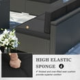 thumbnail image 3 of Sunny Hill 10 Wicker Weatherproof Outdoor Conversation Sets with Sofas and Table, Black/Black, 3 of 7