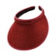 thumbnail image 1 of Minnieouse Sombreros para el sol Protección Clip-On Gorras Visera de lino Ajustable Grandes aleros Parte vacía Color sólido Regalo deportivo Sombreros vino rojo Minnieouse AP010232-14, 1 of 6