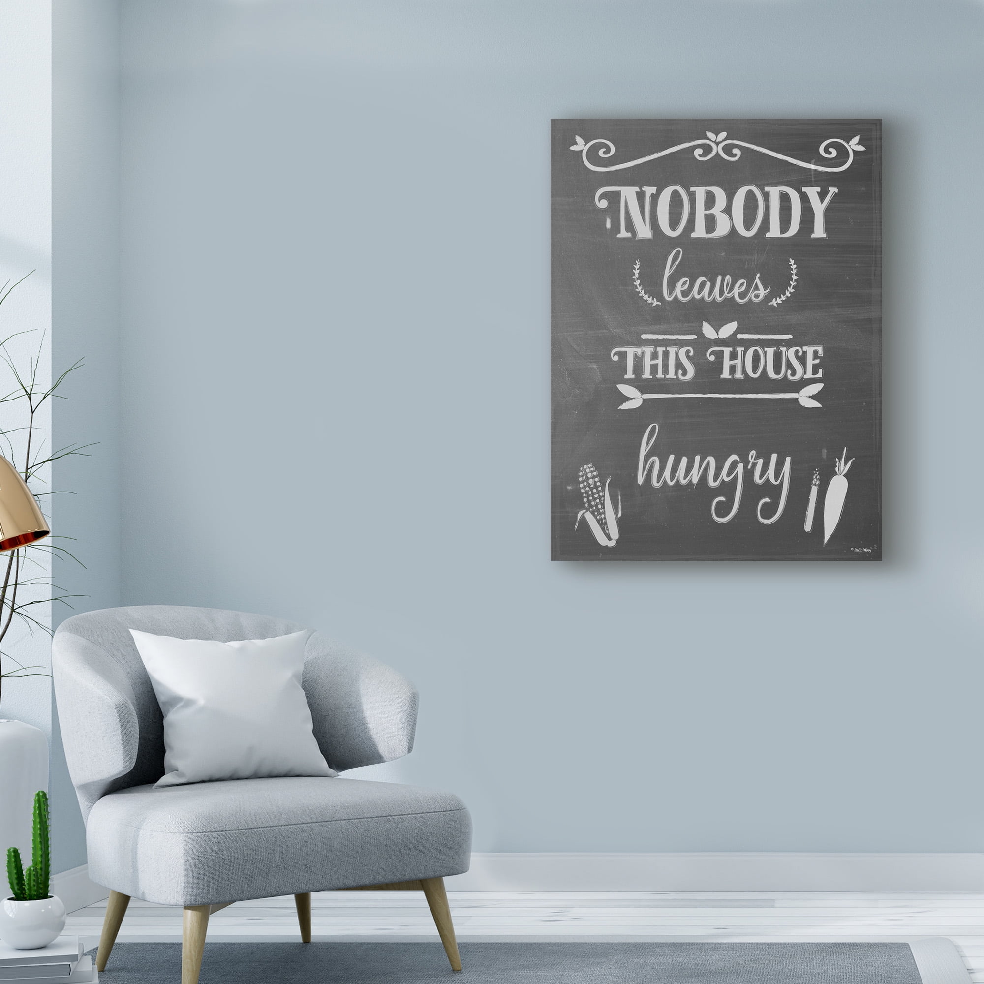 Trademark Fine Art 'Nobody Leaves This House Hungry' Canvas Art by Leslie Wing