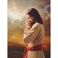 thumbnail image 2 of Missman, Mark 12x14 White Modern Wood Framed Museum Art Print Titled - Our Father, 2 of 4