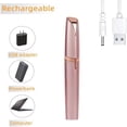 thumbnail image 3 of Electric Eyebrow Trimmer for Women, Painless Facial Hair Remover with LED Light,Rose Gold, 3 of 7