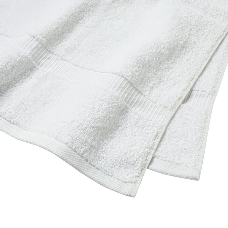 Monogrammed, New, 3 Pieces White Towels Set 100% Cotton Grandeur