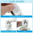 thumbnail image 5 of Uxcell 1" Round Letter C Stickers, Self-Adhesive Alphabet Stickers for Organization Storage Inventory 4 Rolls, 5 of 7