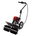 DENSET 43CC 1.7HP Walk Behind Power Sweeper Broom 2Stroke Gas Engine