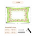thumbnail image 6 of Sun Shade Sail 8x10Ft Spring Cherry Blossoms Pattern Green Background Uv Block Sunshade Canopy Outdoor Shade Cover Rectangle Shade Cloth For Patio Garden Yard Deck Pergola, 6 of 6