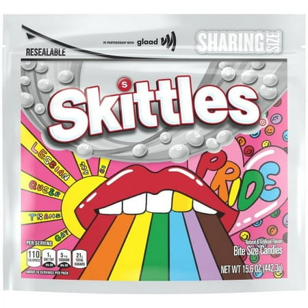 Skittles Original Chewy Candy Limited Edition Pride Pack, Sharing Size Bag - 15.5oz