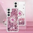 thumbnail image 2 of Quicksand Case for Samsung Galaxy S24 Plus (Not S24) for Women Girls, Glitter Sparkle Flowing Clear Liquid Cover Case with Bling Diamond Kickstand for Samsung Galaxy S24+ Plus -Rose Gold, 2 of 14