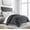 Grey/Black-2100Sris-King, variant on King 2100Sris Grey/Black Down Alternative All-Season Microfiber Comforter