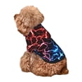 thumbnail image 5 of Haiem Red And Blue Lightning for Winter Dog Hoodie Sweatshirts with Pockets Warm Dog Clothes for Small Dogs Chihuahua-Small, 5 of 7