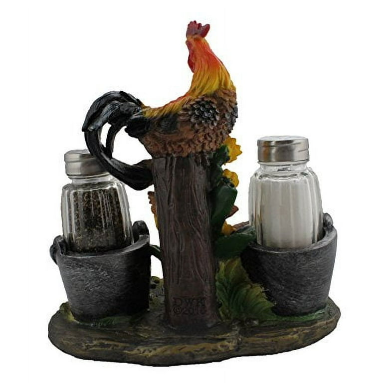 Sur La Table Rooster Salt and Pepper Shaker Set