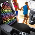 thumbnail image 4 of POLERO Rainbow Butterfly Terry Cloth Car Seat Cover Sweating, Non Slip Back Protector for Vans Cars and Trucks, 1 Pack Sweat Towel Cover, 4 of 7