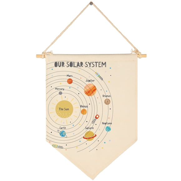 Lienzo Banner FYSIA Solar System, 39 x 28 cm, decoración de habitación infantil