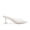 SILVER/CLEAR, variant on Women’s Clear Heels Square Toe High Stiletto Mules Slip on Wedding Dress Sandals