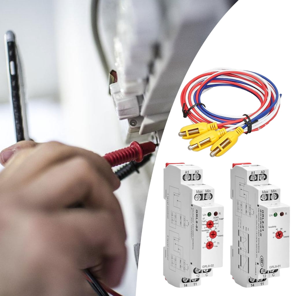 Electronic Liquid Level Controller DIN Rail Mount Liquid Time Control Relays