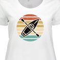 thumbnail image 4 of Inktastic Kayaking Retro Kayak Boating Women's Plus Size T-Shirt, 4 of 5