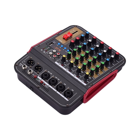 TM4 Digital 4-Channel Mixer Mixing Console Built-in 48V Phantom Power with BT Function Professional System ,Easy to Operate