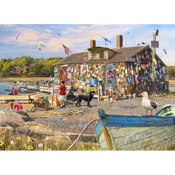 Vermont Christmas Company Lobster Buoys Jigsaw Puzzle 1000 Piece