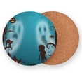 thumbnail image 2 of GZHJMY Ghost Round Coaster, 4 Pcs Heat Resistant Absorbent Drink Coaster for Kitchen Bar Cafe Decor, 2 of 7