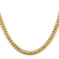 thumbnail image 4 of Auriga Fine Jewelry 14K Yellow Gold 5.5 mm Solid Miami Cuban Link Chain Necklace for Men 28", 4 of 7