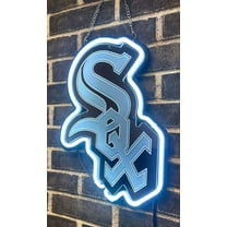 Queen Sense 14" For Chicagos Sports League White Sox 3D Carved Neon Sign Acrylic Man Cave Beer Pub Bar Artwork Handmade Wall Decor Gift W114CWS3D