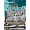thumbnail image 4 of Outdoor Pillows Waterproof, Marble Grey Bedding Throw Pillows with Insert for Couch Sofa Bed, Modern Abstract Ink Painting Luxury 16x16 Inch Pillowcases Decorative Camping Patio Pillow Set of 2, 4 of 8