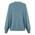 thumbnail image 3 of Hxshgdsn Womens Long Sleeve Crew Neck Sweaters Open Front Button Cardigan Loose Fit Fall Tops Light Blue Xl, 3 of 4