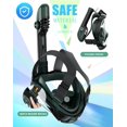 thumbnail image 4 of Máscara de snorkel Greatever G2 de cara completa con sistema Dry Top y soporte, 4 of 6