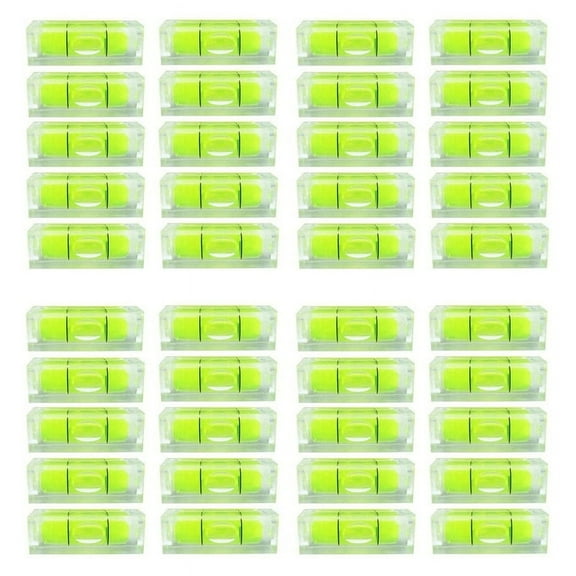 40Pcs Mini Bubble Spirit Level 10X10X29mm Square Levels for Wall Frames Art Displays Picture Hanging RV Tripod Measuring,40 x Mini Bubble Spirit Level