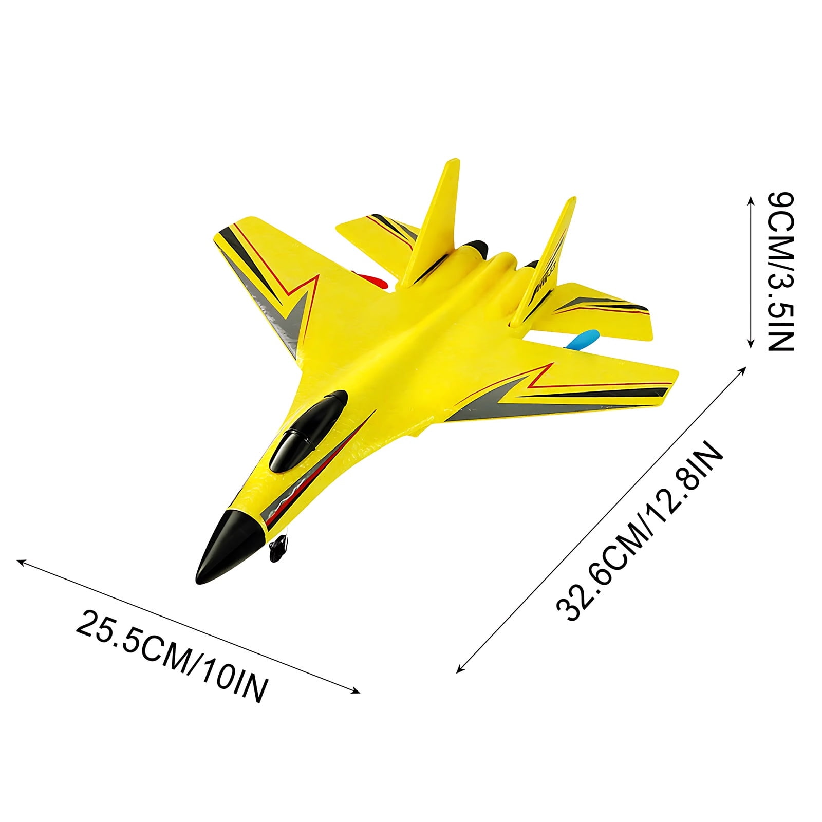 RC Plane Remote Control Glider Airplanes 2.4GHz 2 Channel Remote Control Plane with Gyro Night Lights and 2 Batteries Remote Control Aircraft with Automatic Balance Gyro