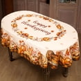 thumbnail image 4 of Fall Thanksgiving Tablecloth for Round,Oval,Rectangle Tables,Waterproof Fall Table Cloths for Dining Room Indoor Outdoor Table Cover - 54x72 Inch, 4 of 6