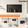 thumbnail image 4 of Single Shelf Shower Niche With Drainage Slope - Recessed Wall Bathroom Niche DV-1SN0341B, 4 of 11