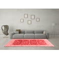 thumbnail image 3 of Ahgly Company Machine Washable Indoor Rectangle Oriental Red Modern Area Rugs, 7' x 10', 3 of 4