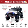 thumbnail image 2 of Kids House Carrito Montable Eléctrico Niños Turbo,Doble Puerta, Función de Balanceo, Control Remoto Bluetooth, USB MP3, Música y Luces LED, Motor Dual 12V, Inicio con Botón y Diseño Seguro, 2 of 5