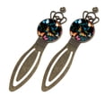 thumbnail image 2 of Butterflies Vintage Copper Crown-Shaped Bookmarks: Stainless Steel Book Accessories for Readers and Book Lovers - Set of 2, 2 of 5
