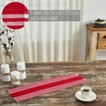 thumbnail image 3 of VHC Brands Farmhouse Table Decor Arendal Red Stripe Runner Fringed Christmas Decor- 8x24 inches, 3 of 4