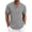 Grey, variant on HomeGardon Linen Shirts for Men Short Sleeve Button Down Casual Plain Stand-up Collar Summer Tops White,XL