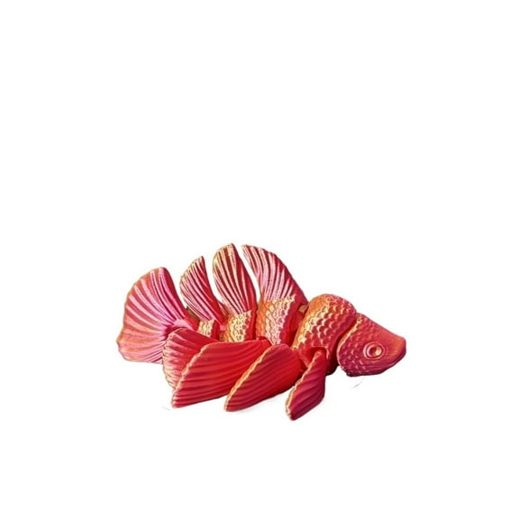 1pc 3D Printed Fish Decor Statue - Anime-Inspired Intricate Design, Durable Plastic Indoor/Outdoor Home Decor Customizable Colors