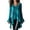 Blue #28, variant on Y2k Tops for Women V Neck Bell Long Sleeve Solid Work Tops Flowy Cotton Linen Asymmetric Hem Basic Cozy Casual Fashion Blouses Gray S