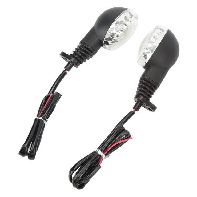 Luces de señal de giro delanteras y traseras para motocicleta, 2 piezas, luces de señal de giro delanteras y traseras para motocicleta, indicador intermi
