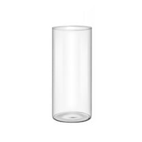 Acahhotxx Flowers Vase, Modern Clear Glass Flower Vase Glass Cylinders Vase Florals Container Flower Vase Elegant Table Centerpieces Decorations - 15cm high