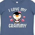 thumbnail image 4 of Inktastic I Love My Grammy with Cute Penguin and Hearts Girls Baby T-Shirt, 4 of 5
