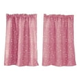 thumbnail image 1 of Tringle à Rideaux Rideaux Cuisine Chambre Dentelle Court 2 Panneaux 29 x 36 Pouces Léger Voile Intimité Ensemble de Draperies pour Salon 2 Pcs, 1 of 7