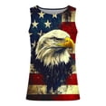 thumbnail image 3 of Mens 250th Anniversary USA Tank Tops 4th of July Shirts American Flag Patriotic T-Shirt Independence Day Graphic Round Neck Sleeveless Pullover Blouse Gold XXL, 3 of 4