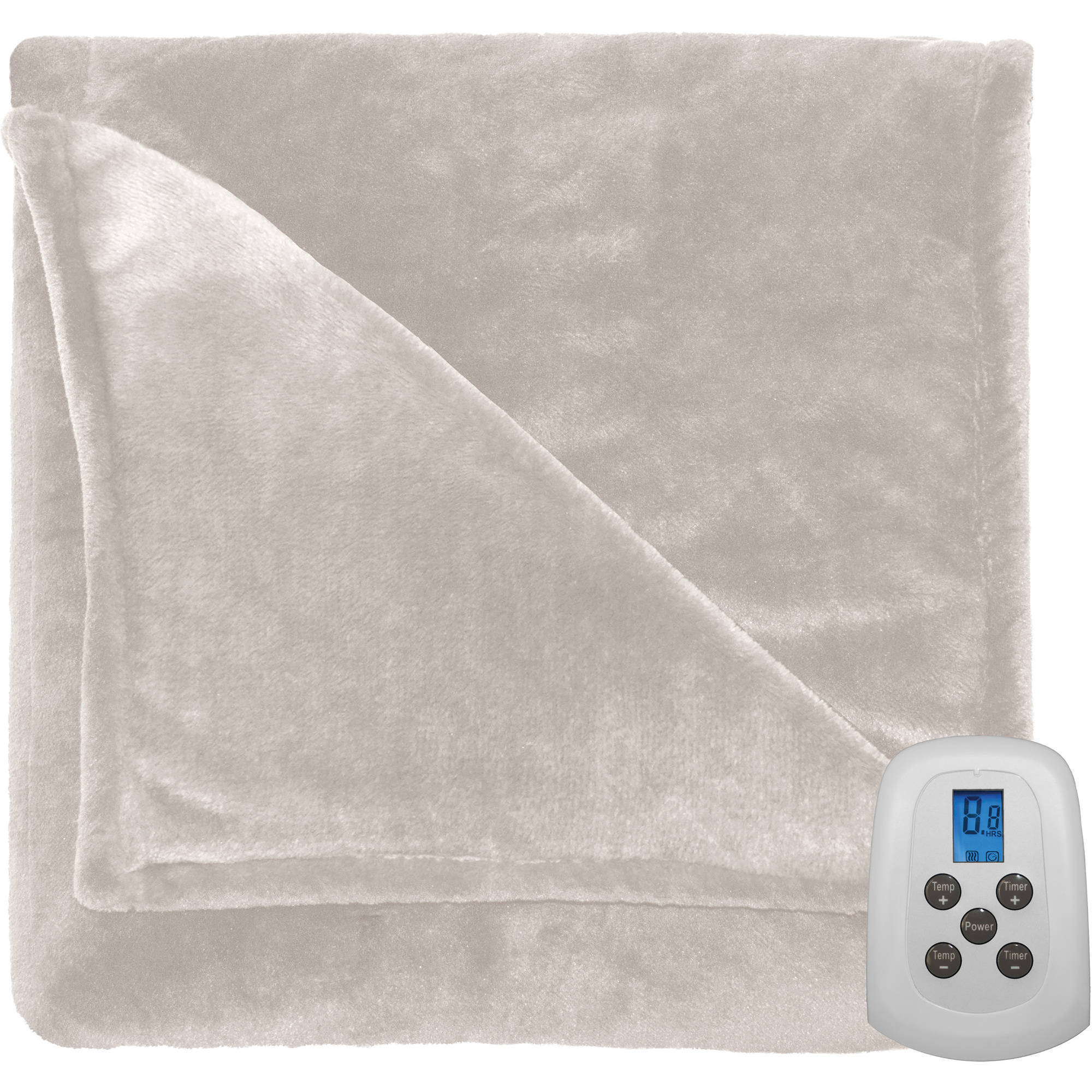 Serta Silky Plush Electric Heated Blanket with Programmable Digital