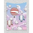 thumbnail image 1 of Steampunk Tapestry, Vintage Airships and Zeppelins Flying Traveling in the Cloudy Sky Doodle Image, Wall Hanging for Bedroom Living Room Dorm Decor, 40W X 60L Inches, Multicolor, by Ambesonne, 1 of 2