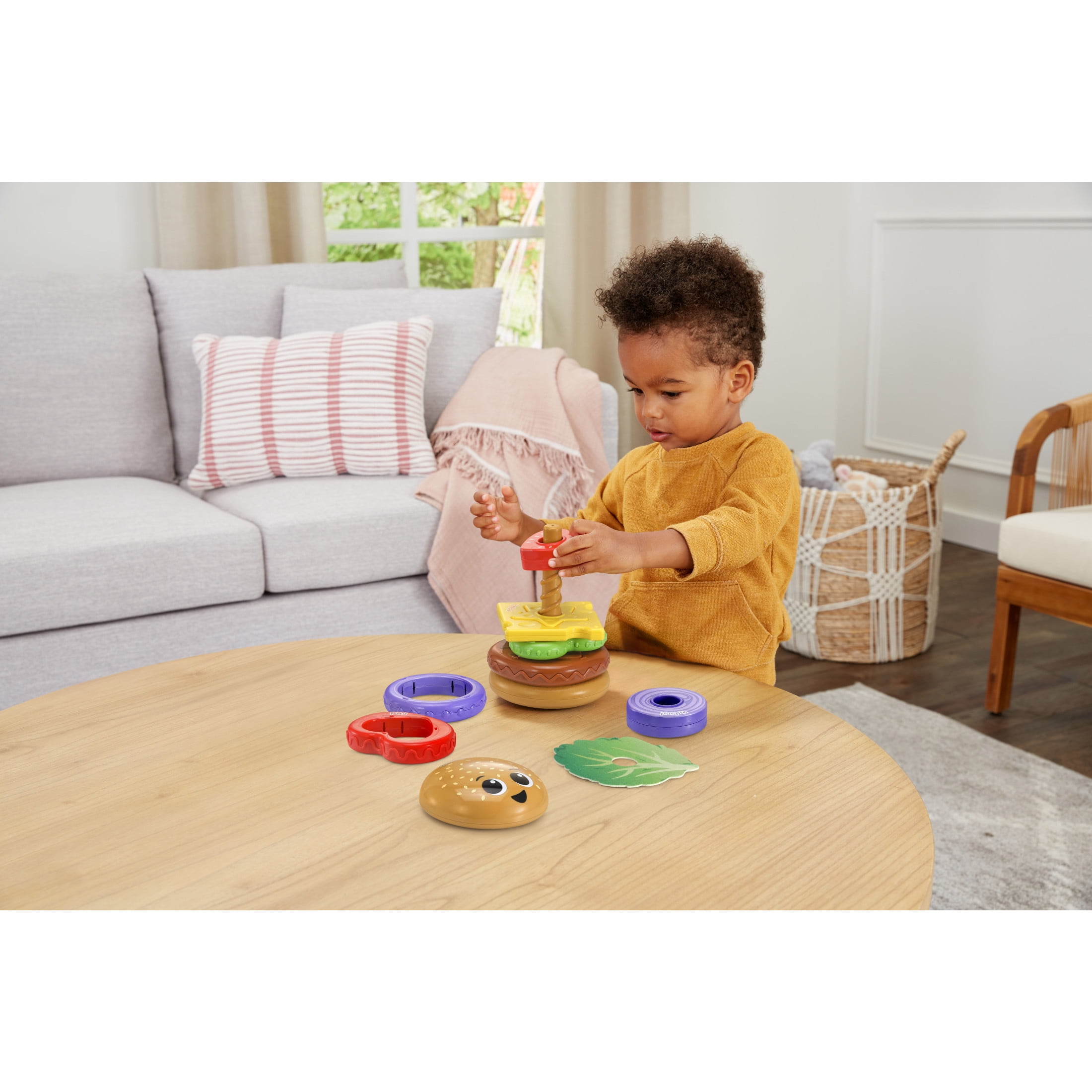 LeapFrog 4-in-1 Learning Hamburger Plastic & fabric Plastic, Fabric with Accessories, Baby and Toddler Toys