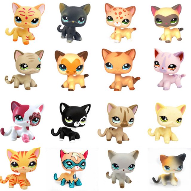 Lps - Pet Toys, Standing Cat, Dog, Collie, Dachshund, Cocker Spaniel, Great Dane, Rare Shorthair Kitten, Original, Free Shipping zhangyuxiang LED