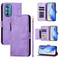 thumbnail image 3 of Funda para Motorola Edge 30 Cartera de Mano con Cremallera y Correa Cruzada Desmontable, 3 of 5