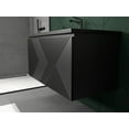 thumbnail image 6 of Alma-Moore 30 Inch Matte Black Wall Mount Vanity With A Integrated Black Sink, 6 of 6