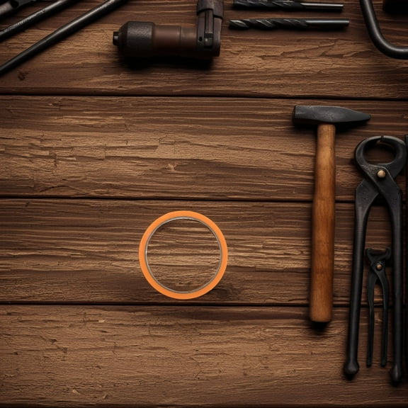 KAKOWELY 1Pack Orange Masking Tape for Crafts and Scrapbooking Model Makers